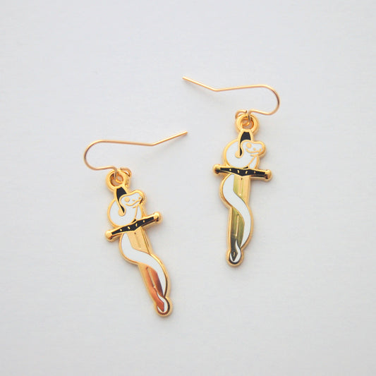 Stabby Snake earrings