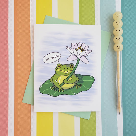 Sweet Froggy greeting card