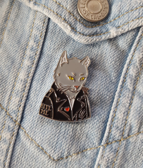 Alley Cat enamel pin // Bad Dog Biter Gang