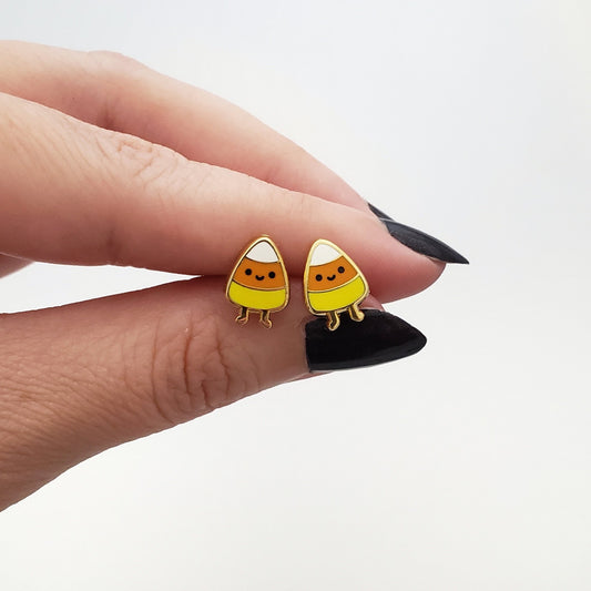 Happy Candy Corn earrings