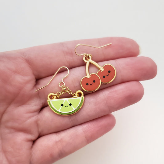 Cherry Lime earrings