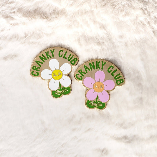 Cranky Club enamel pin