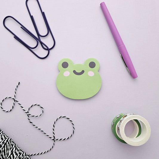 Froggy die-cut sticky notes