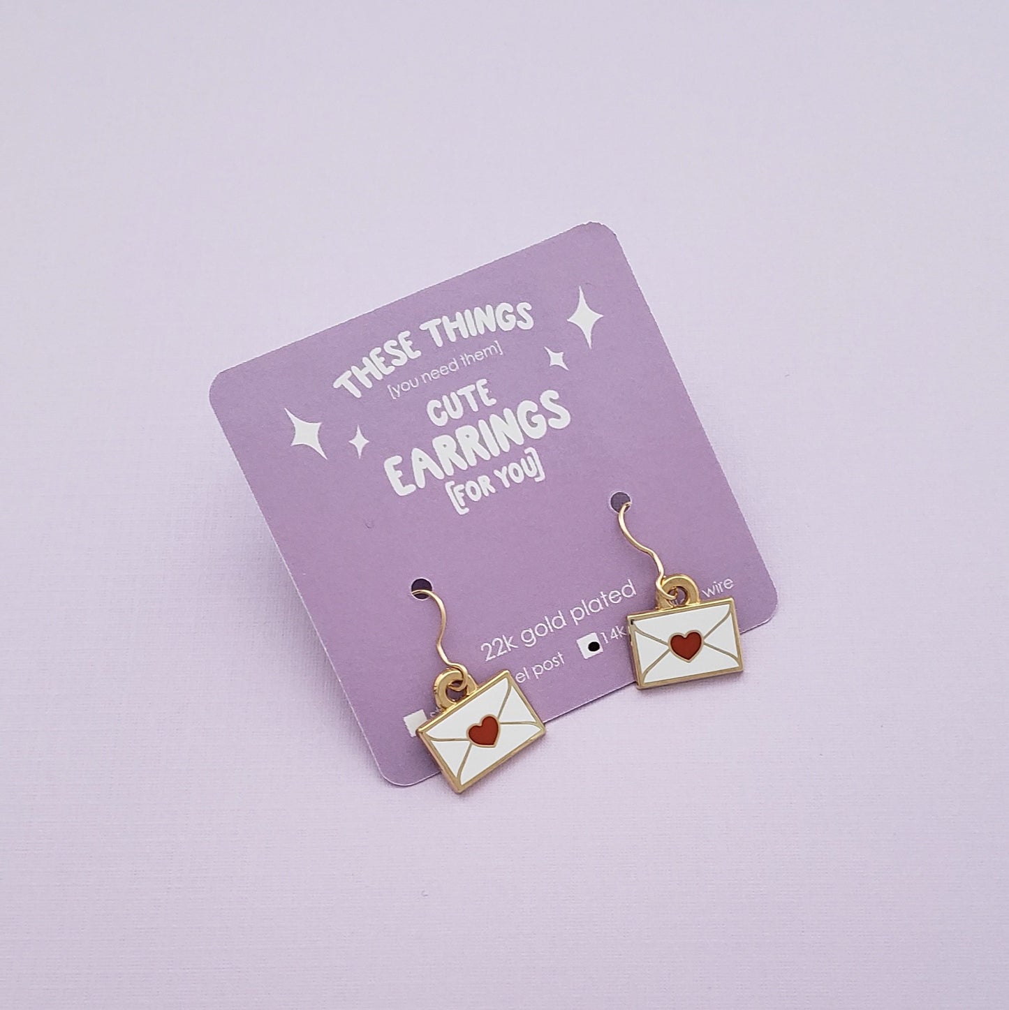 Love Letter dangle earrings