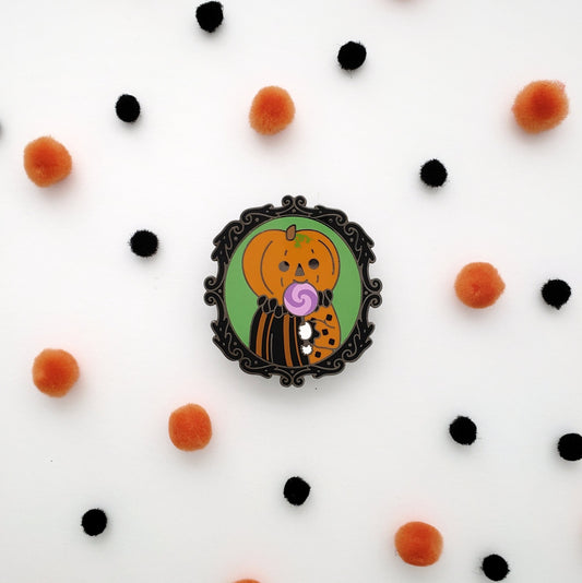 Pumpkin Boi Sweetie enamel pin // halloween pin