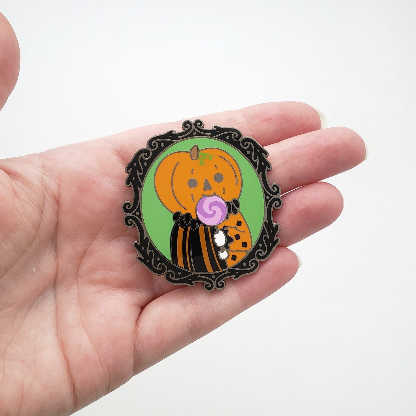 Pumpkin Boi Sweetie enamel pin // halloween pin