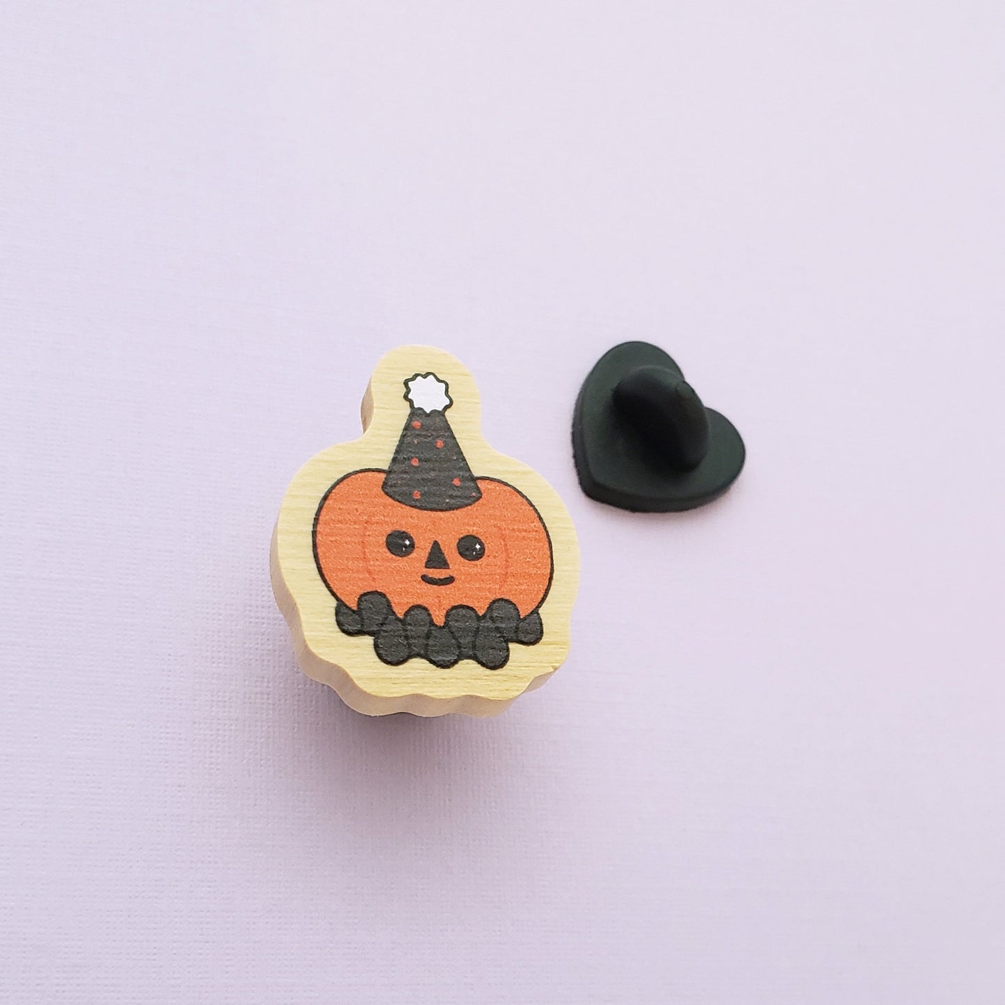 Pumpkin Boi wooden pin