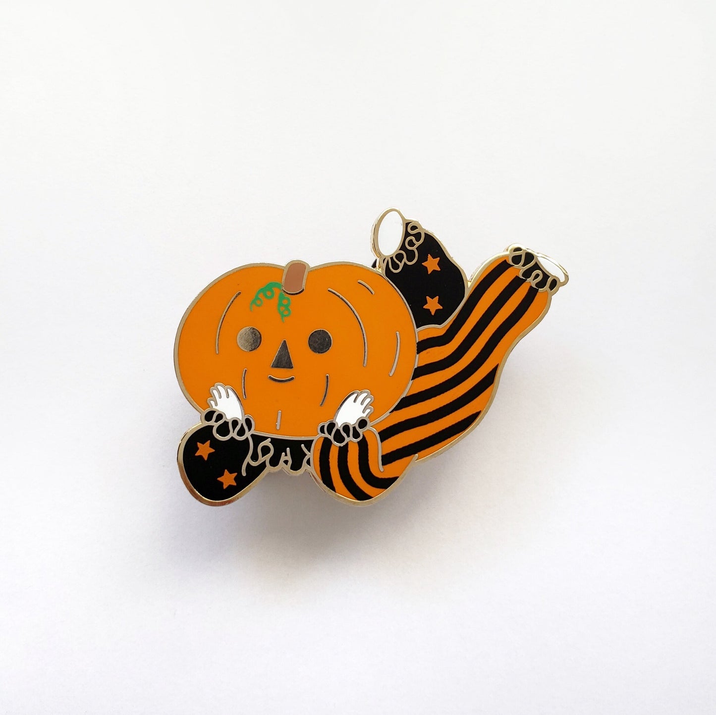 Pumpkin Boi Layin' enamel pin // halloween pin