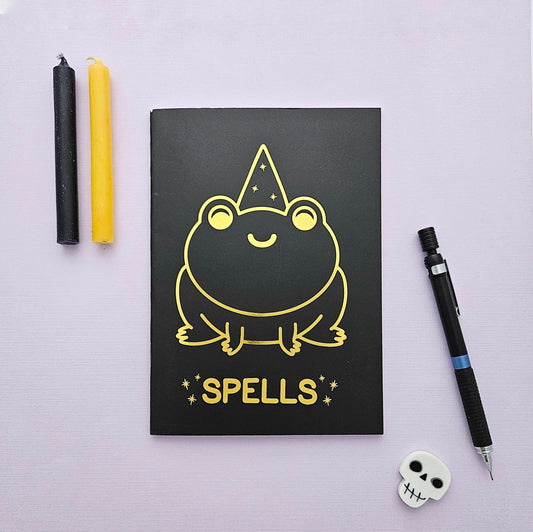 SPELLS Wizard Frog notebook