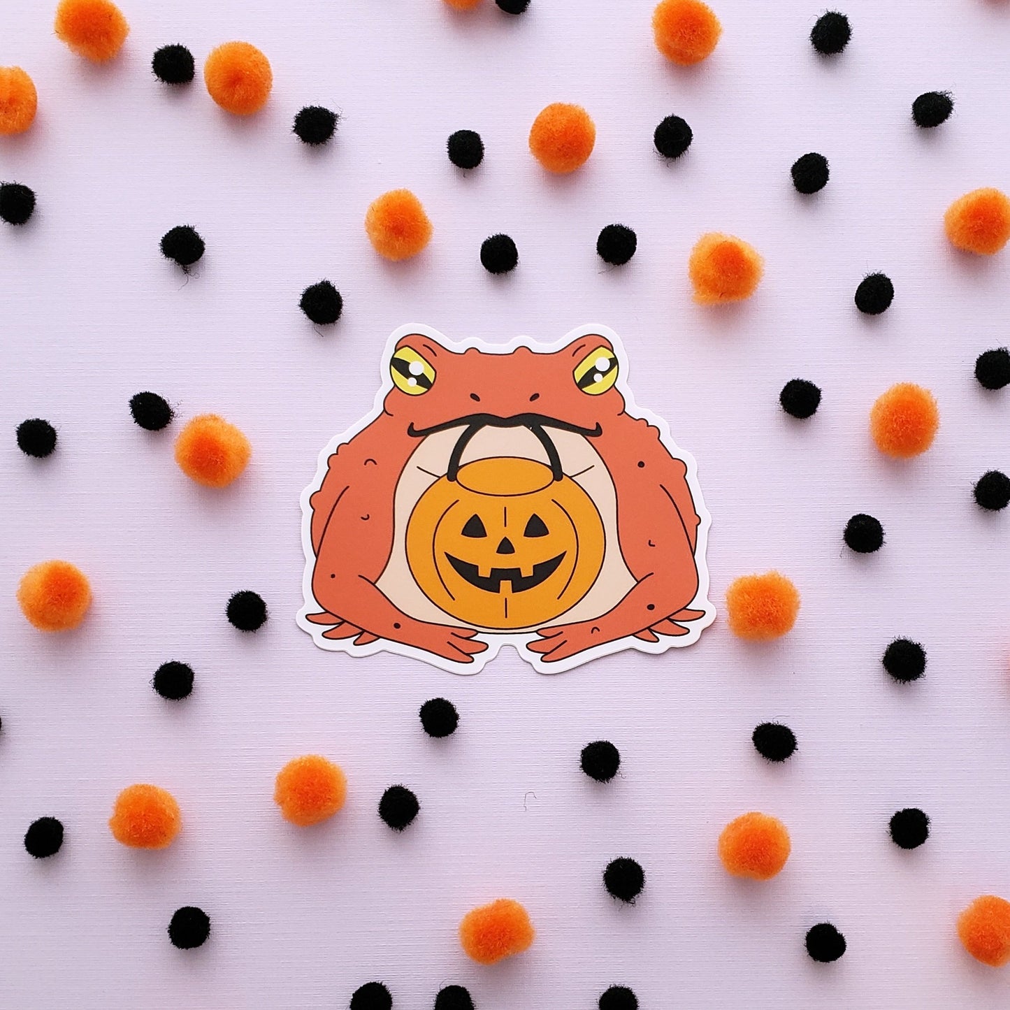 Trick-or-Treat Toad sticker