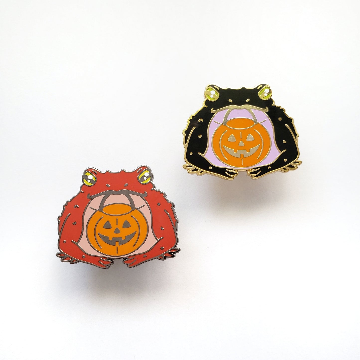 Trick-or-Treat Toad enamel pin // Halloween pin