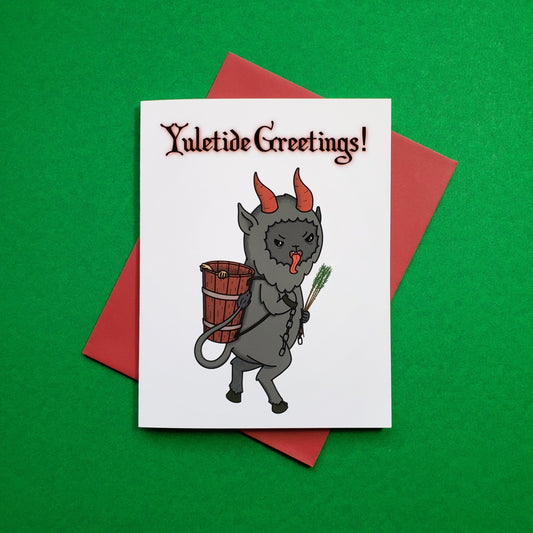 Yuletide Greetings Krampus card
